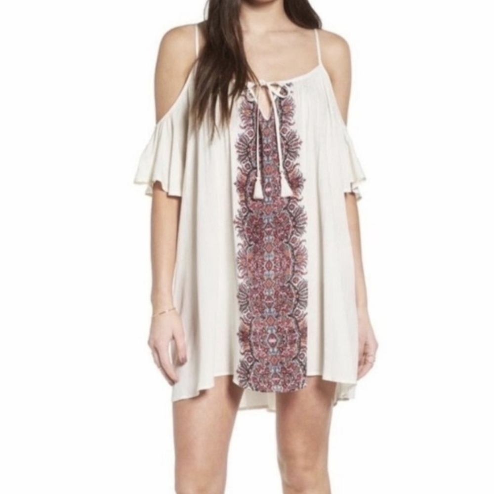 SHOW ME YOUR MUMU Ivory Bonnaroo Shift Mini Dress – Size S